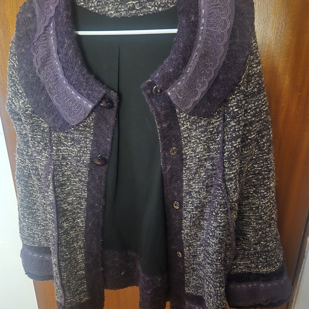 Chic Women's Purple Cardigan